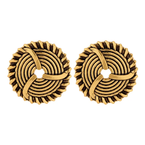 woven wonders swirled stud earrings