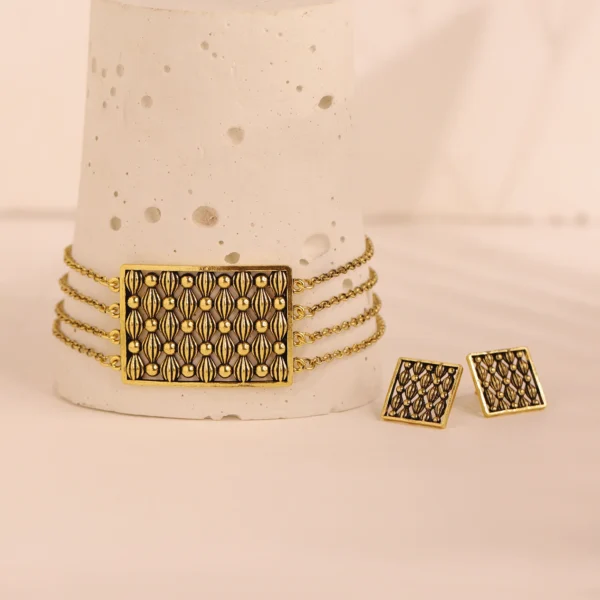 woven wonders wavy weave choker necklace set