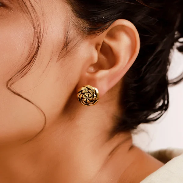 woven wonders twisted stud earrings